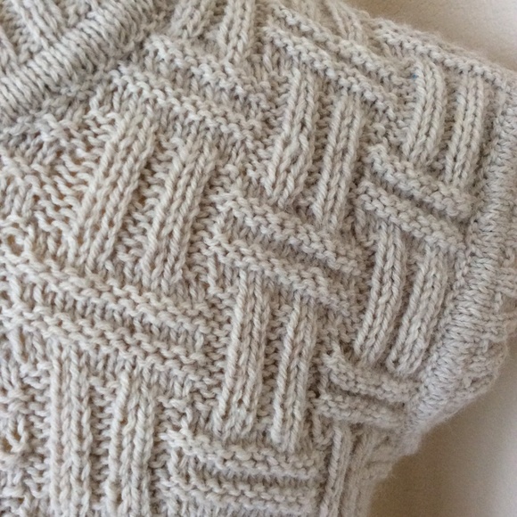 Hand made knit vest mens vest hand knit vest - Picture 5 of 7